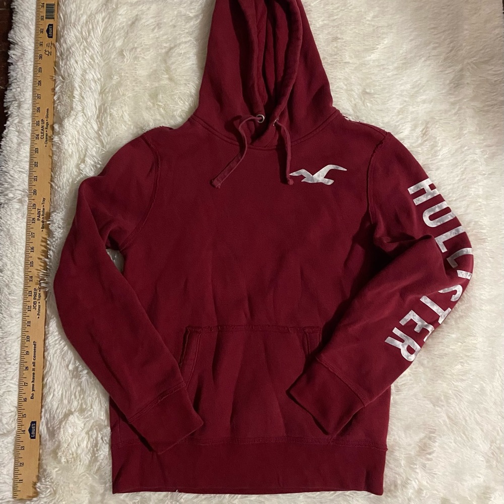 Hollister sweatshirt Maroon size small